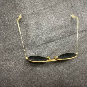 Vintage Ray-Ban B&L Aviator Sunglasses Gold Frame Green Lenses Fair Condition